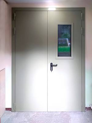 Двустворчатая пожаростойкая дверь (ул. 8-я Парковая, 25)