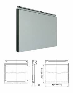Конструкция фасадной кассеты Конструкция фасадной кассеты