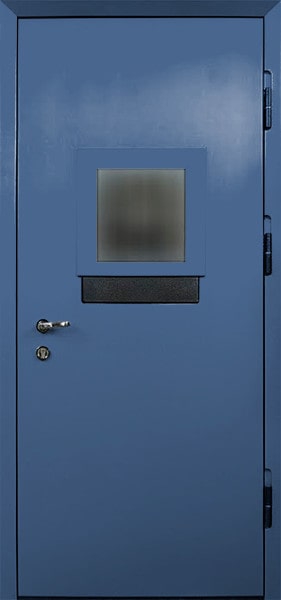 Внешняя сторона Однопольная дверь с кассовым блоком